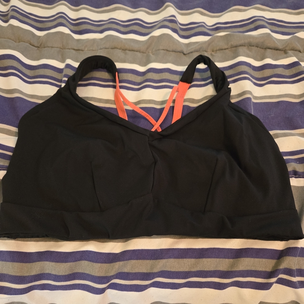 Savage X Black and Orange Women's Sports Bra